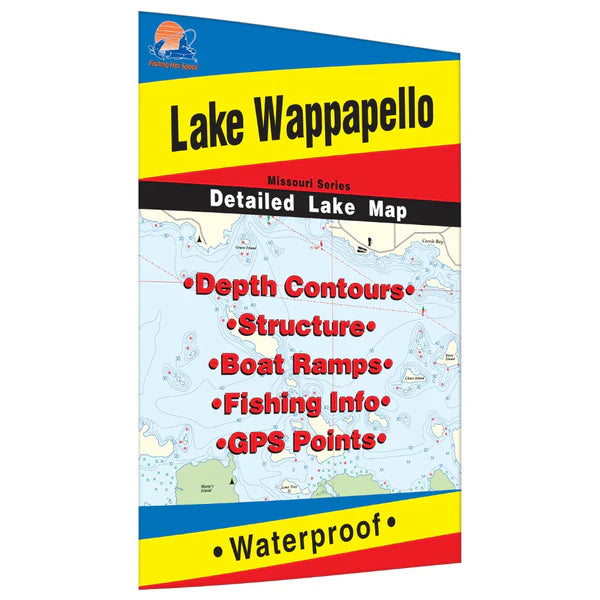 Lake Wappapello Fishing Map-L166