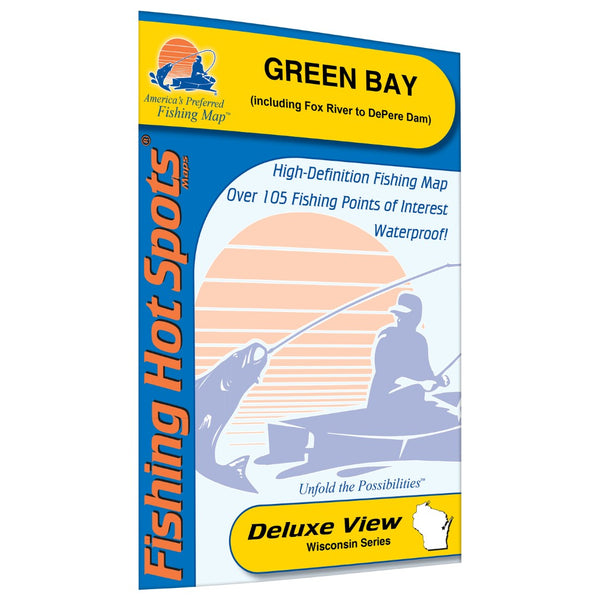 Green Bay - (Includes Lower Fox River) Fishing Map-L237