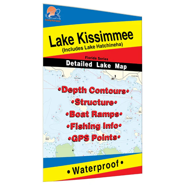 Lake Kissimmee Fishing Map-L256