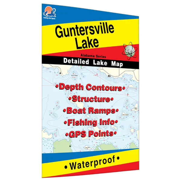 Guntersville Lake Fishing Map L336