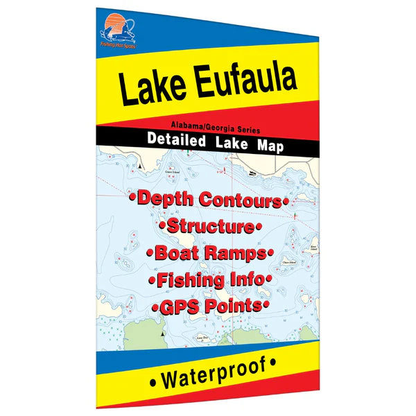 Lake Eufaula (Walter F. George Reservoir) (GA/AL) Fishing Map-L393