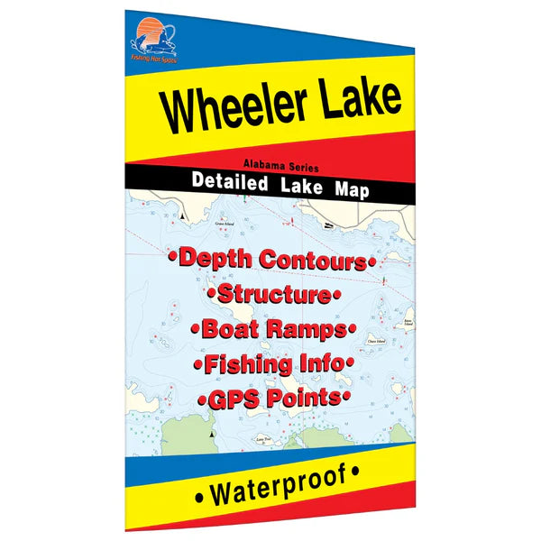 Wheeler Lake Fishing Map-L471