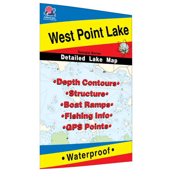 West Point Lake Fishing Map-L506