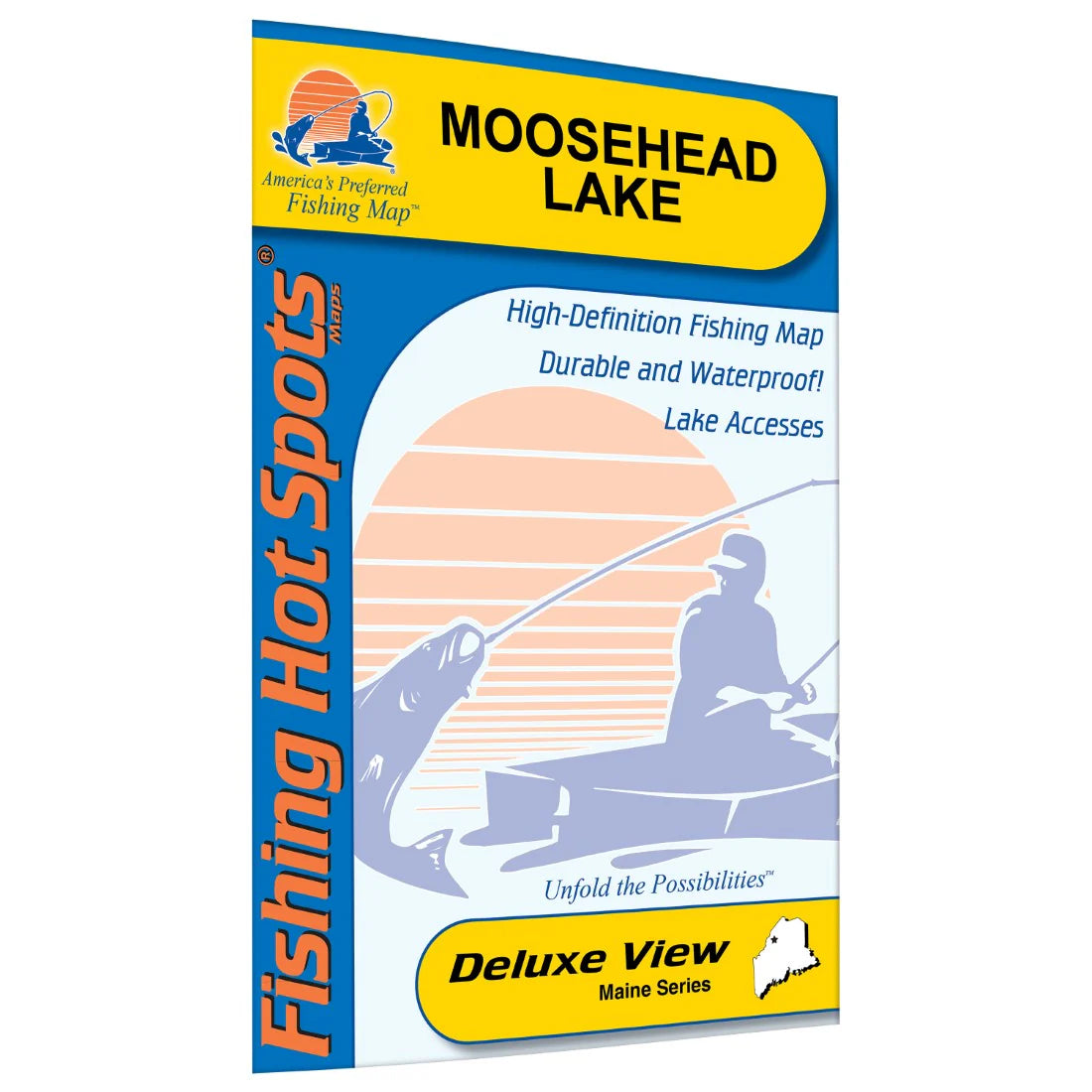 Moosehead Lake Fishing Map-L902