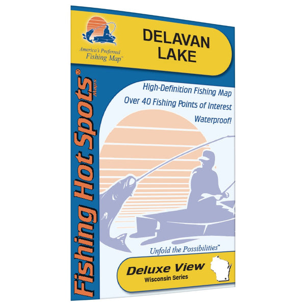 Delavan Lake (Walworth Co) Fishing Map M370
