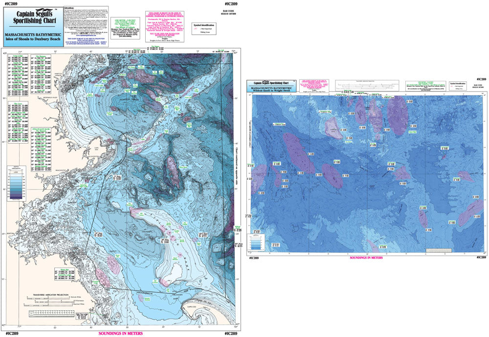 Bathymetric Massachusetts and Cashes Ledge-IC209 Large
