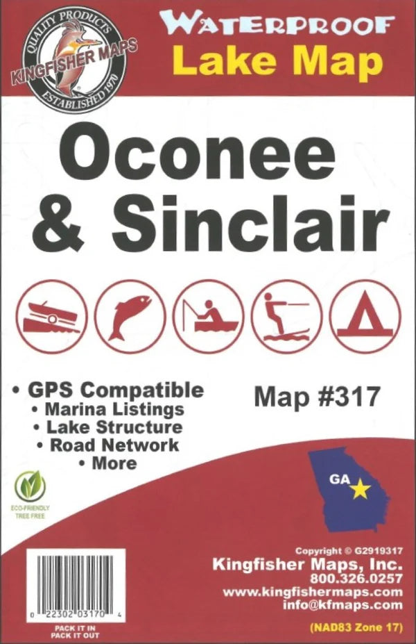Oconee/Sinclair Fishing Map-317
