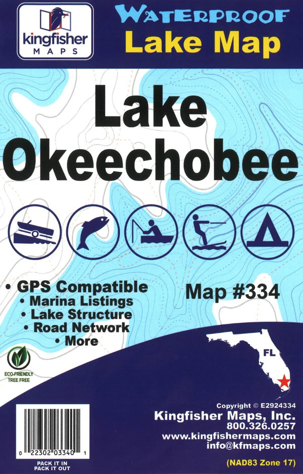 Lake Okeechobee Fishing Map-334