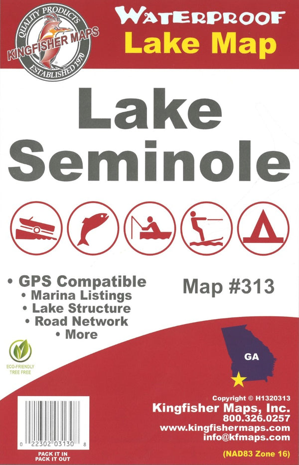 Lake Seminole Fishing Map-313