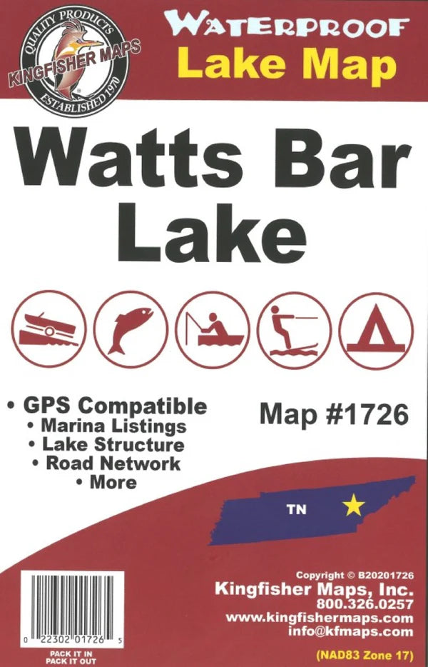 Watts Bar Fishing Map-1726
