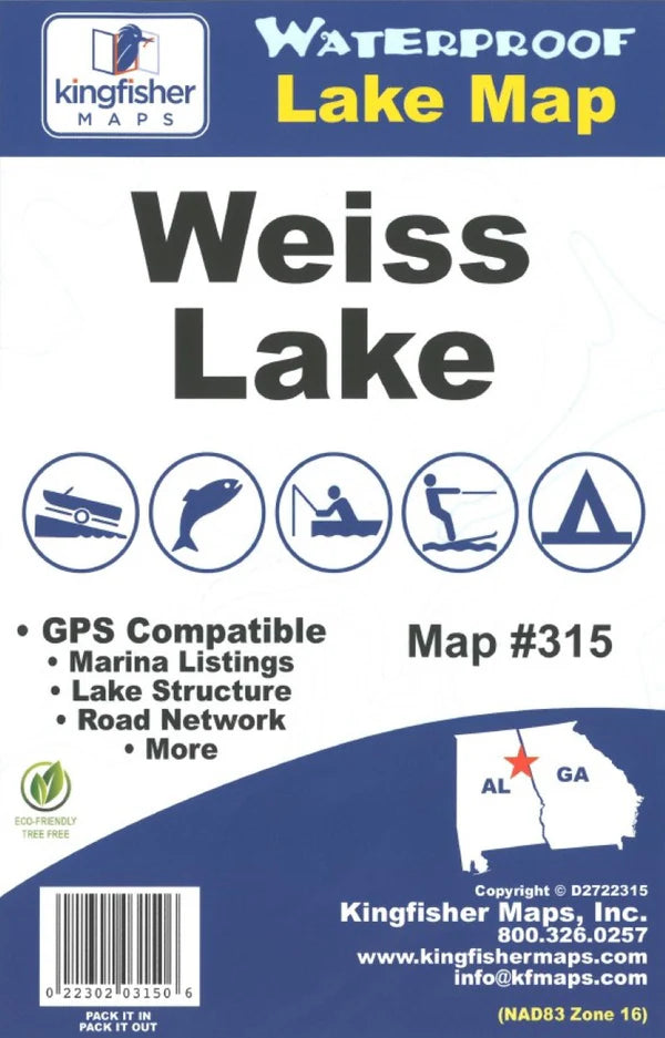 Weise Lake Fishing Map-315
