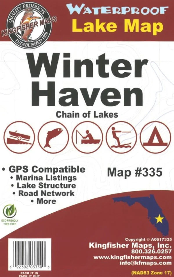 Winter Haven Chain Fishing Map-335
