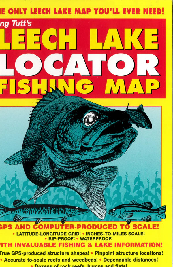 KTLL LEECH LAKE LOCATER Fishing Map