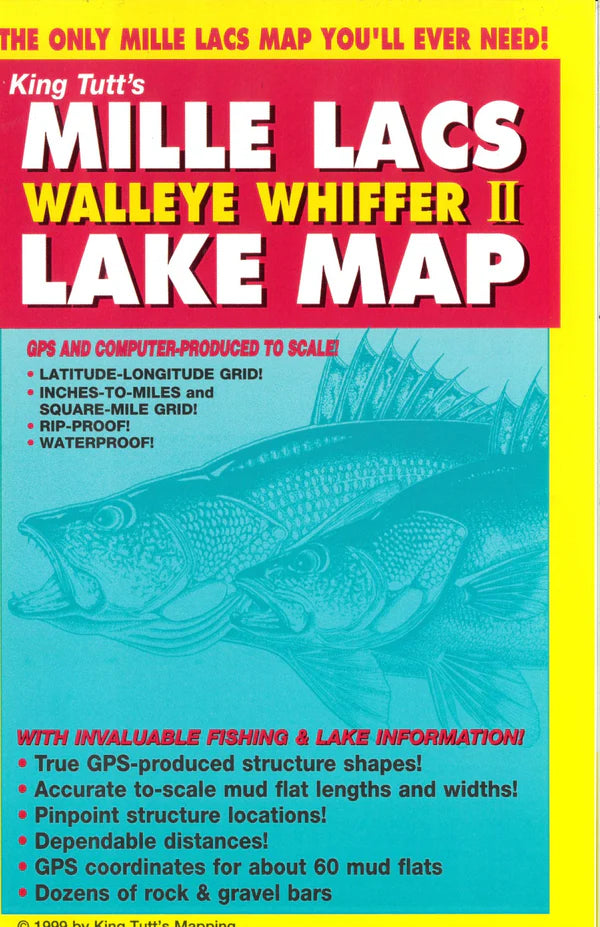 KTML MILLE LACS WALLEYE WIFFER Fishing Map