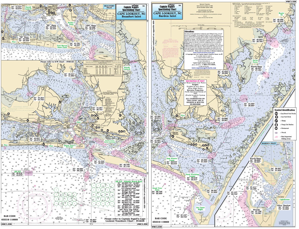 North Carolina Morehead to Cape Lookout, NC-MCL338-Small