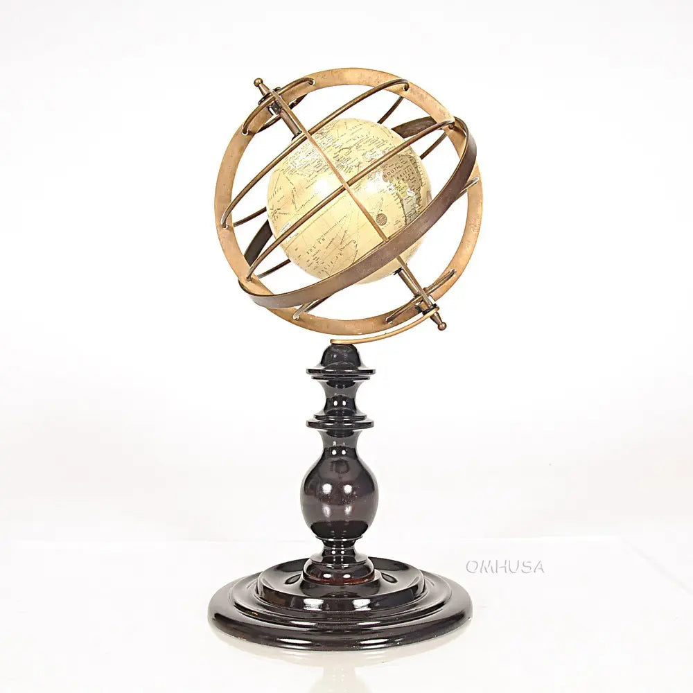 World Globe in Brass rings-ND032