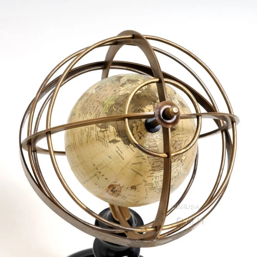 World Globe in Brass rings-ND032