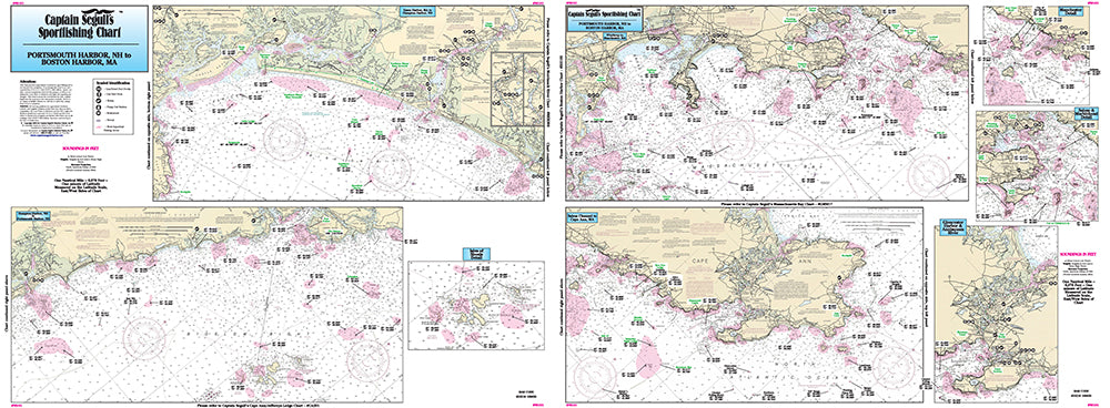 NH/MA  Portsmouth Harbor, NH to Boston Harbor, MA-NS101 Large