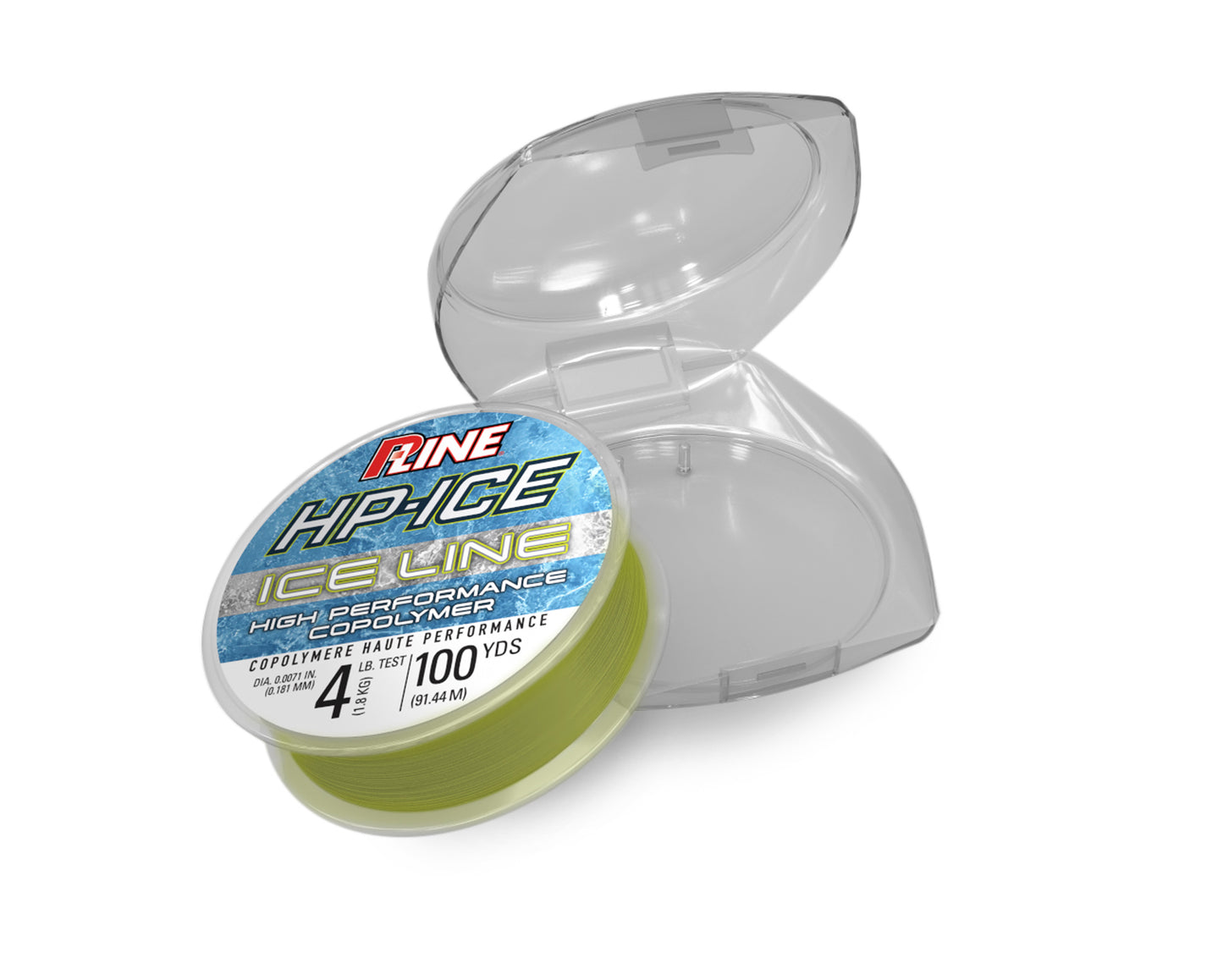 PLine HP ICE 100 Yards 2lb-10lb Test Clear/Fluorescent Green