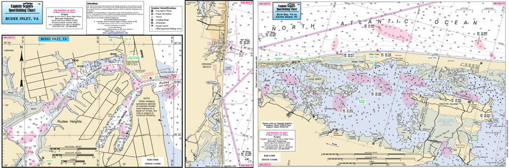 North Carolina Rudee Inlet and Back Bay, Va to Knotts Island, Nc-RUB373-Small