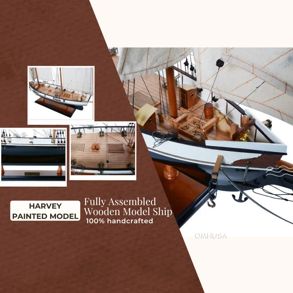 Harvey Painted Ship Model