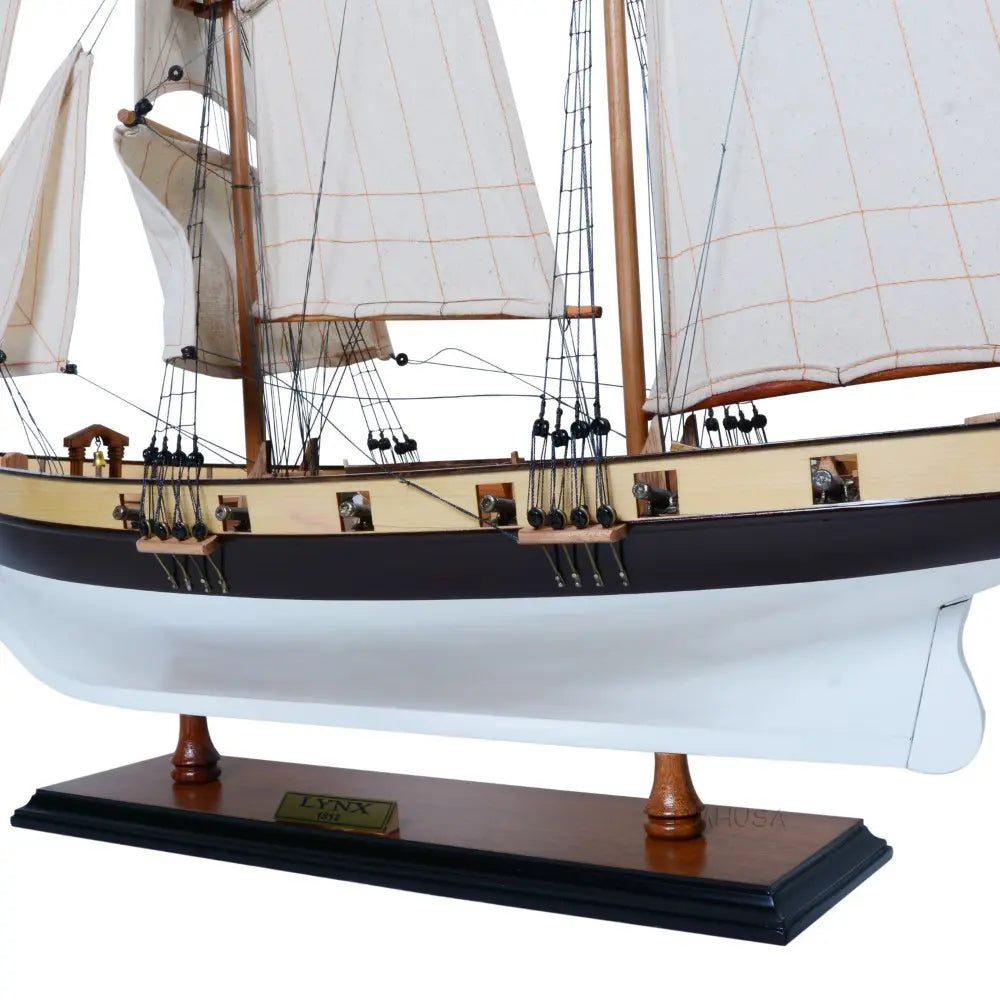 Lynx Painted Tall Ship Model