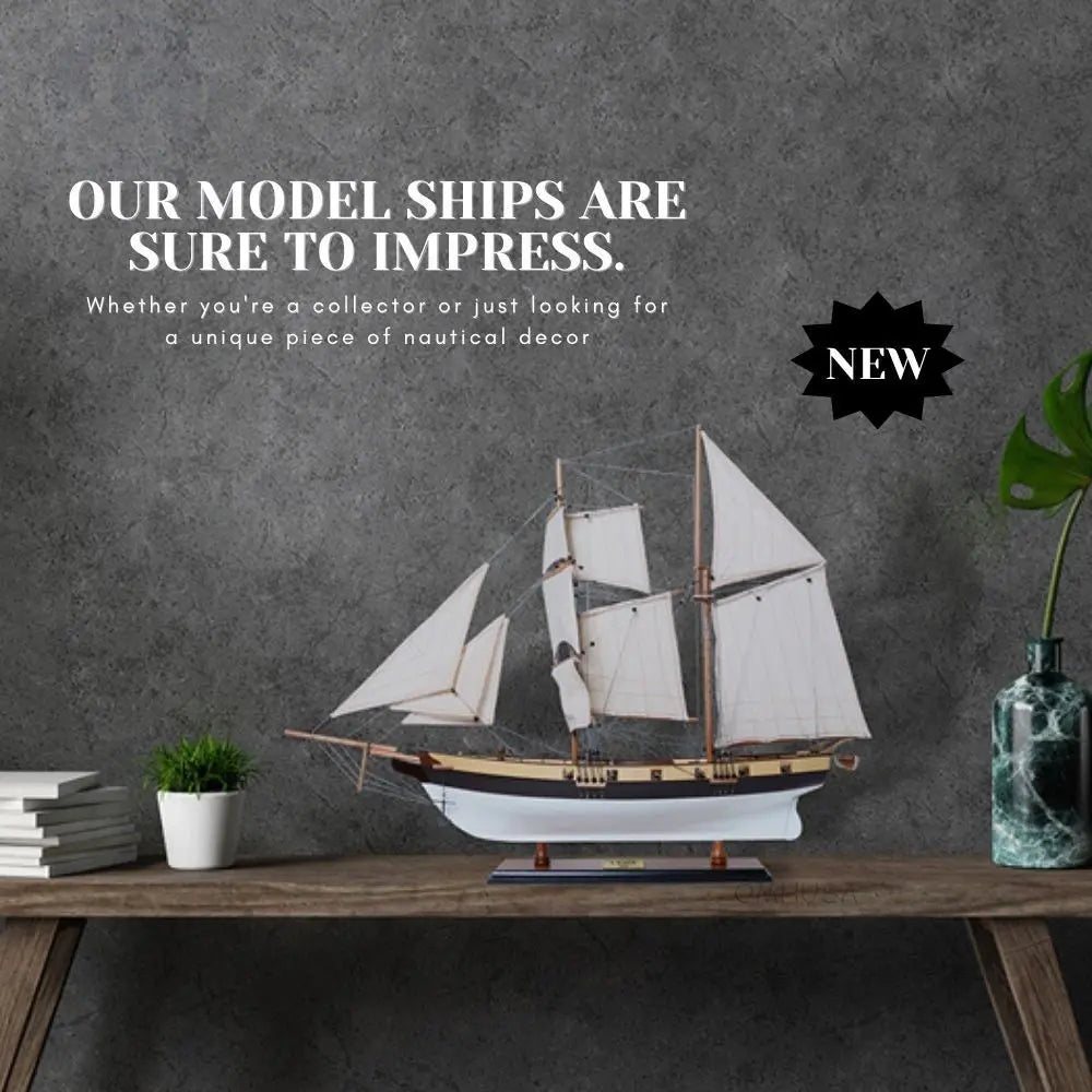 Lynx Painted Tall Ship Model
