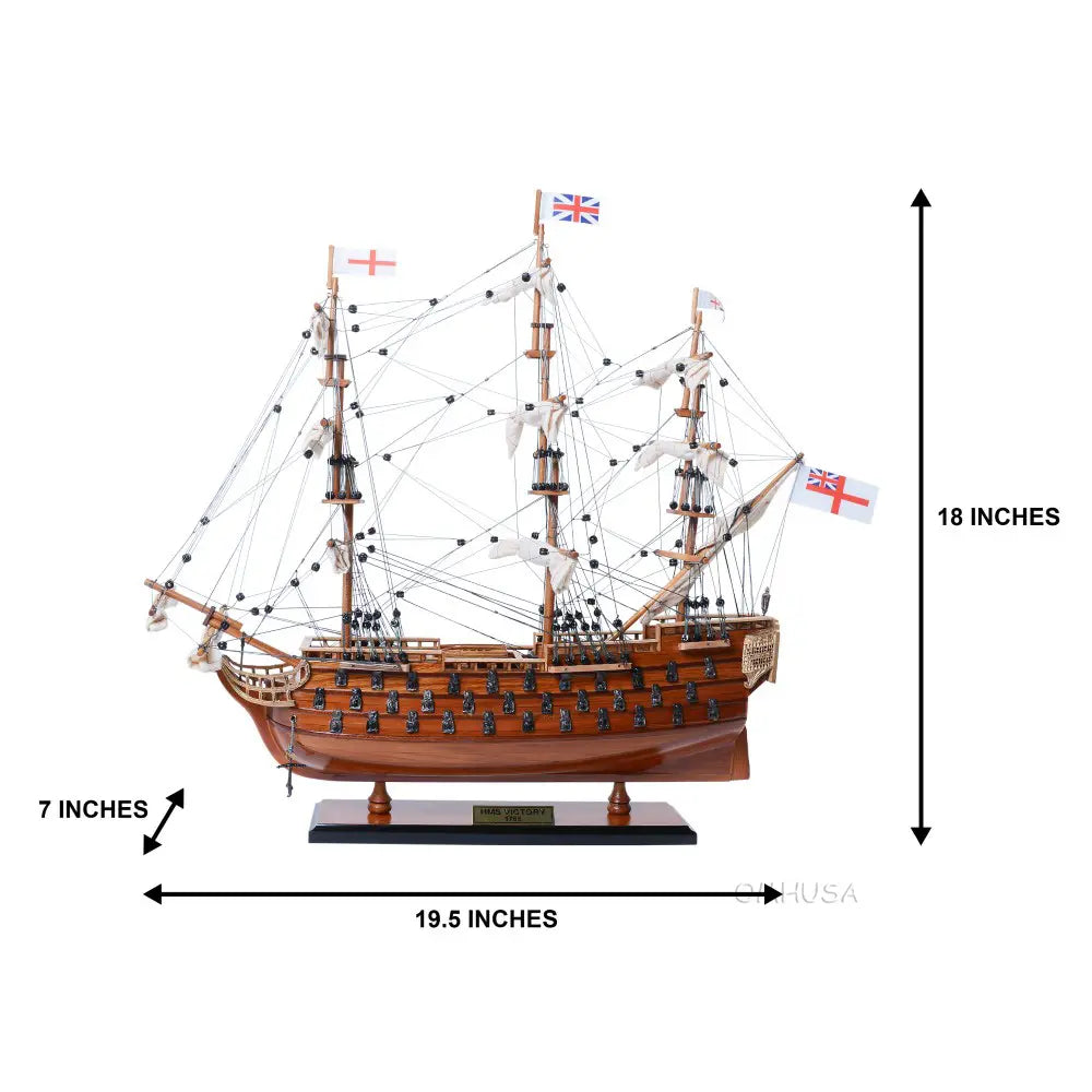 The Royal Navy's H.M.S. Victory Tall Ship Model