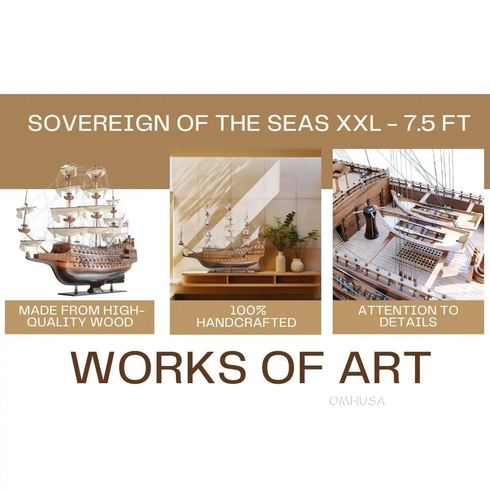 Sovereign of the Seas Model Ship XXL-7.5 Ft-T187