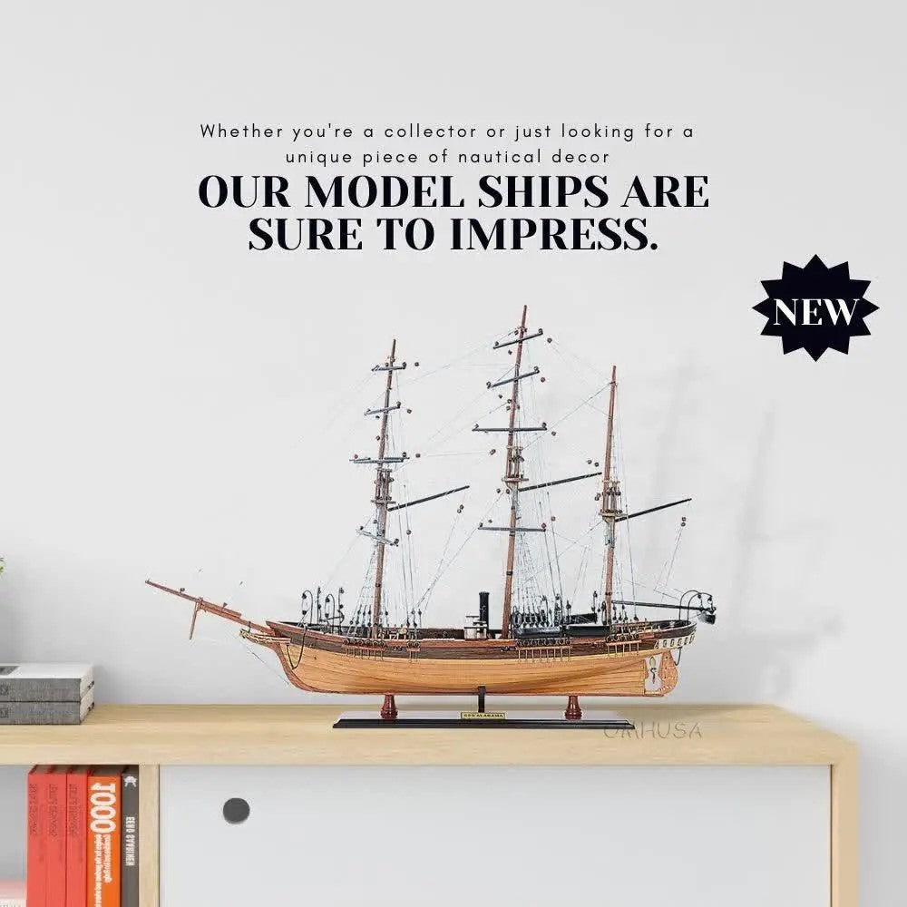 CSS Alabama Model Ship w/o Sails