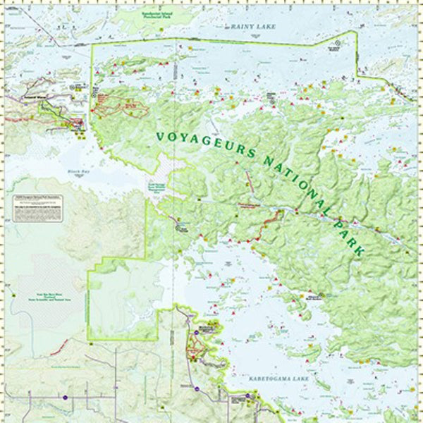 Voyageurs National Park West Wall Map
