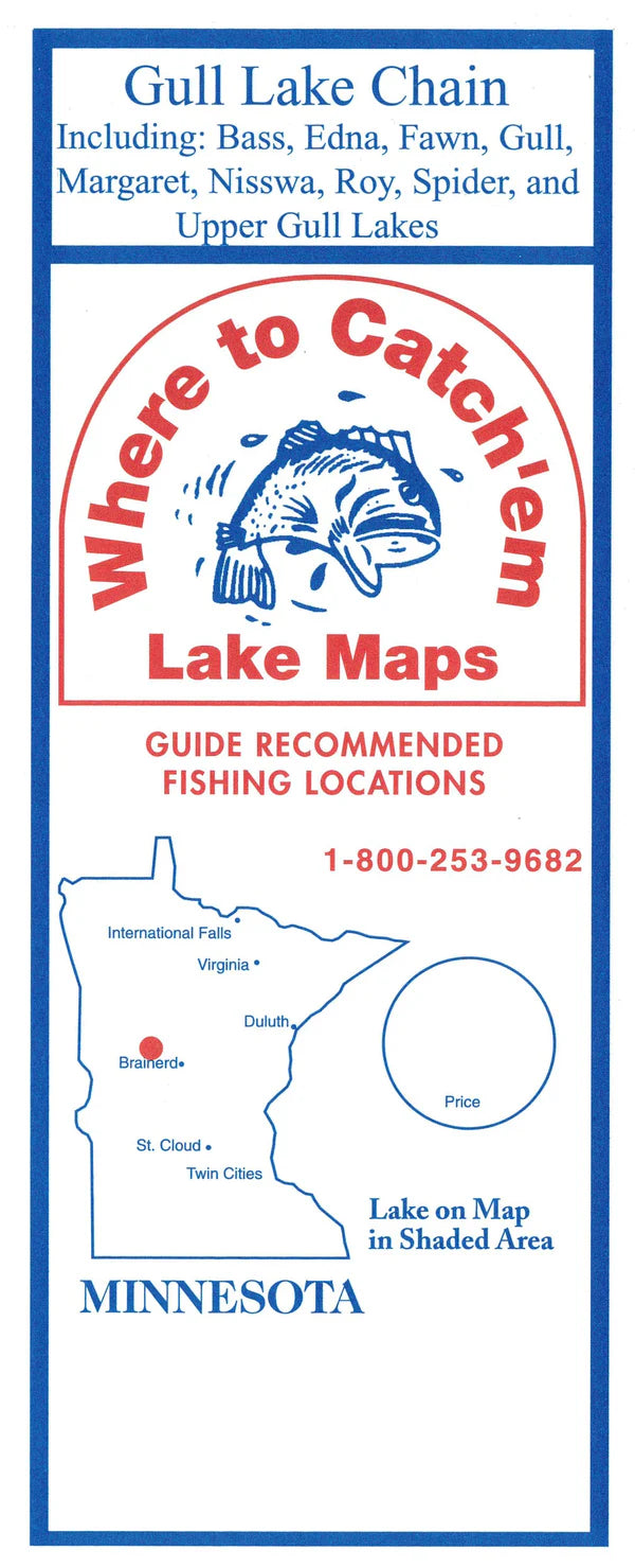 GULL LAKE Fishing Map