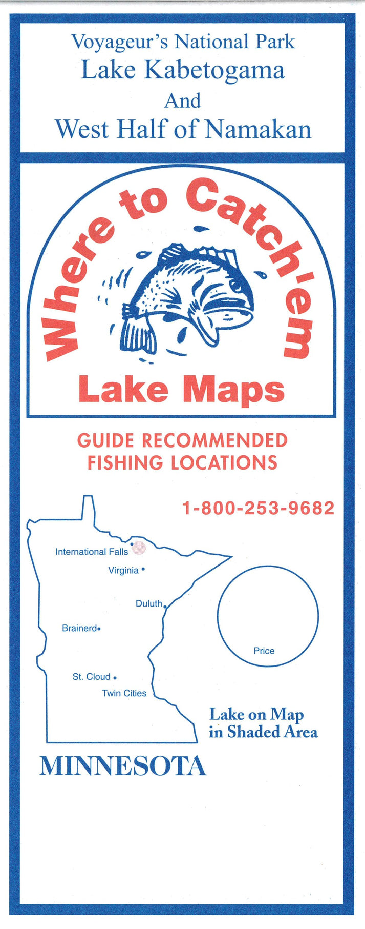LAKE KABETOGAMA FISHING MAP
