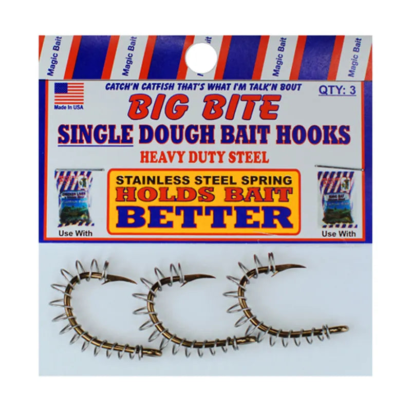 Dough Bait Wide Mouth Single Spring Hooks 2 Packages