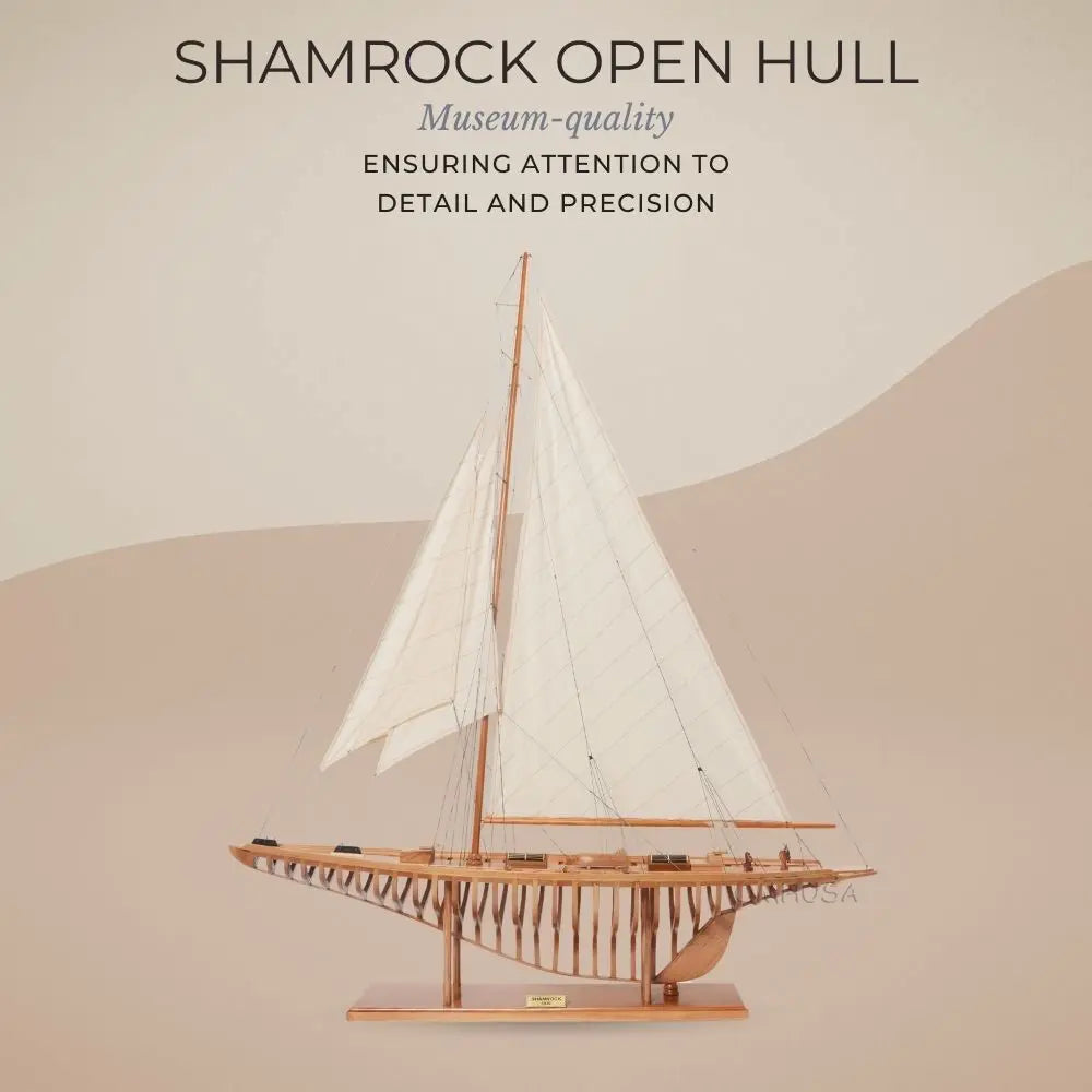 Shamrock Open Hull Model Sailboat