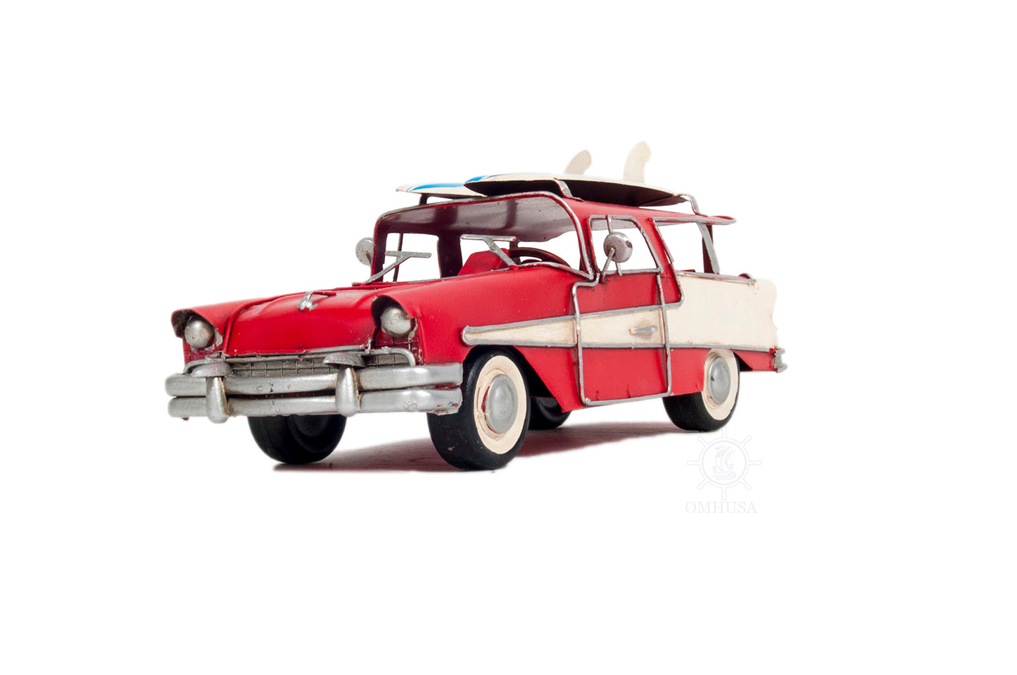 Model 1957 Ford Country Squire Station Wagon Red