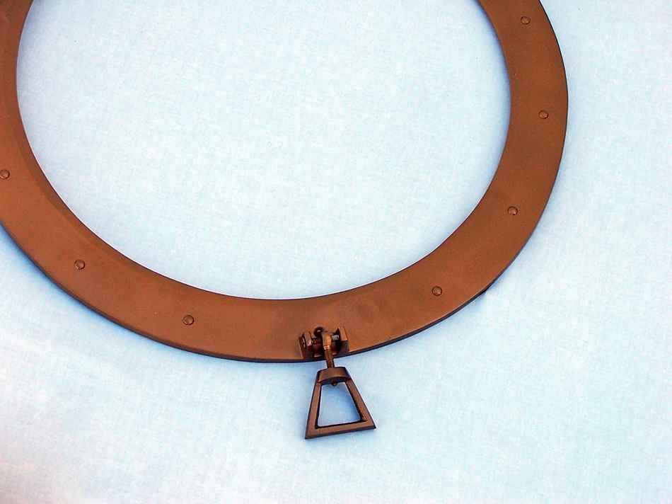 Antique Brass Decorative Ship Porthole Clock 24"