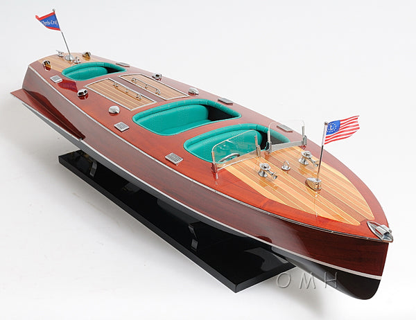 Chris Craft Triple Cockpit Painted Speed Boat Model