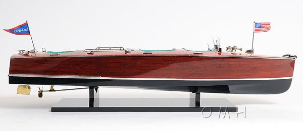 Chris Craft Triple Cockpit Painted Speed Boat Model