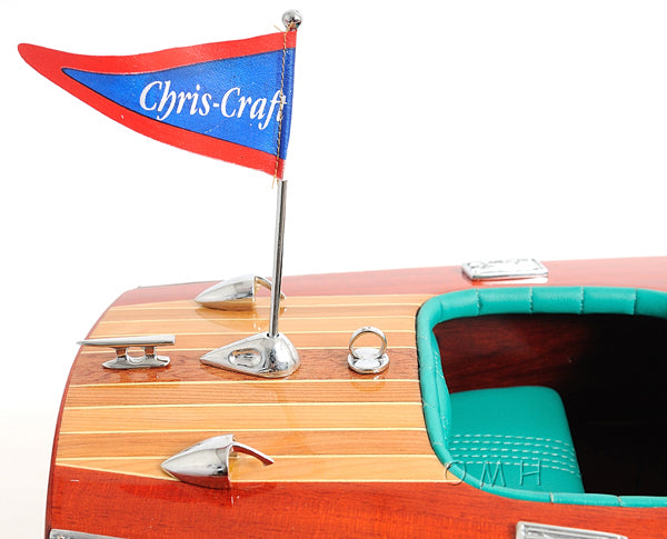 Chris Craft Triple Cockpit Painted Speed Boat Model