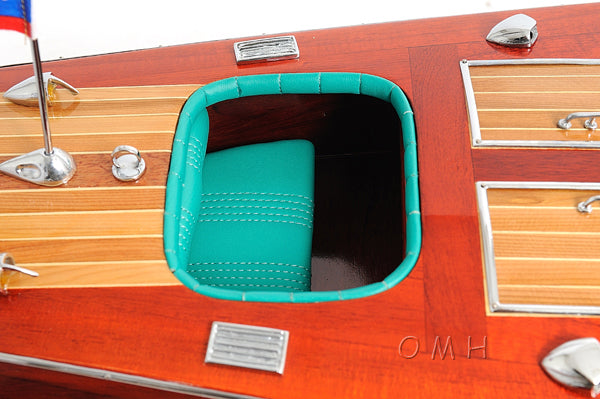 Chris Craft Triple Cockpit Painted Speed Boat Model