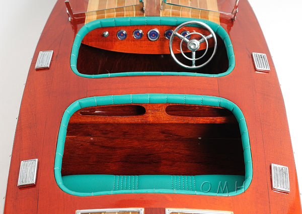 Chris Craft Triple Cockpit Painted Speed Boat Model