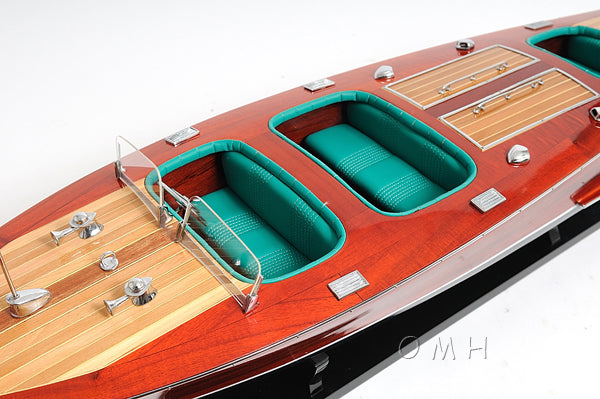 Chris Craft Triple Cockpit Painted Speed Boat Model
