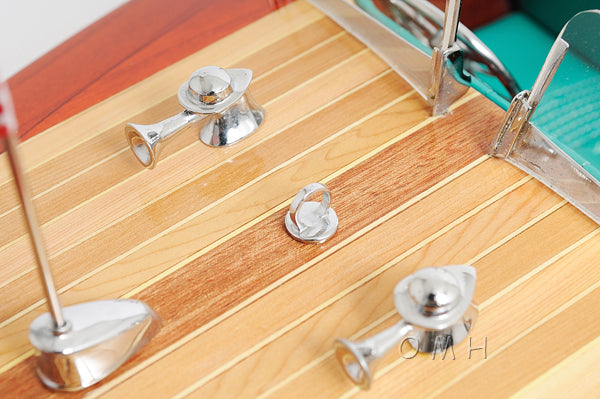 Chris Craft Triple Cockpit Painted Speed Boat Model