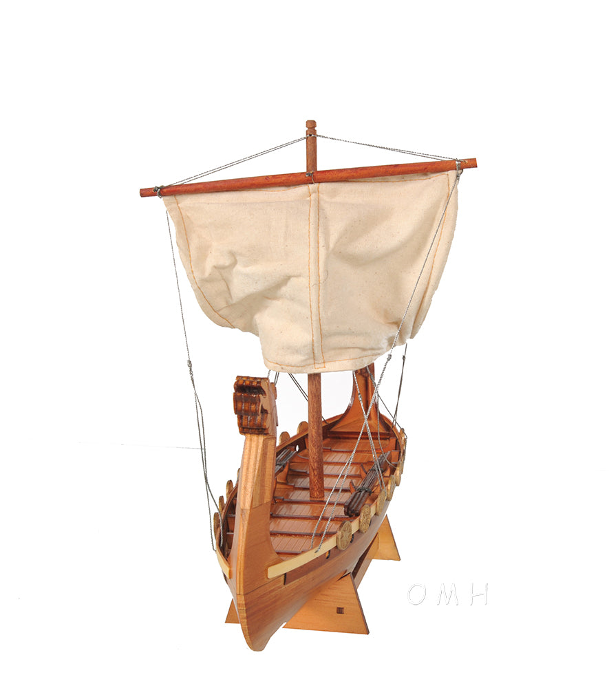 Drakkar Viking Wooden Model