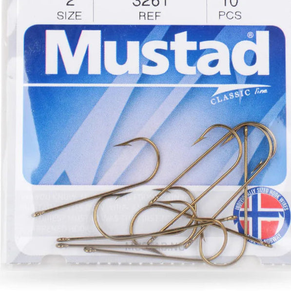 Mustad Aberdeen Hook Bronze 50ct Size 6