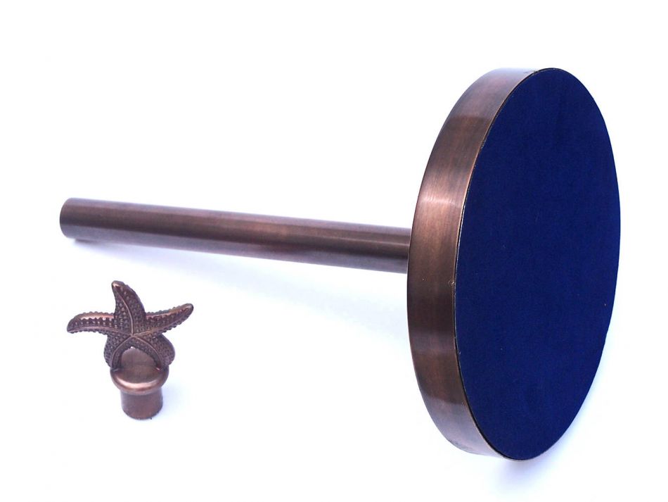 Antique Copper Starfish Paper Towel Holder 16"
