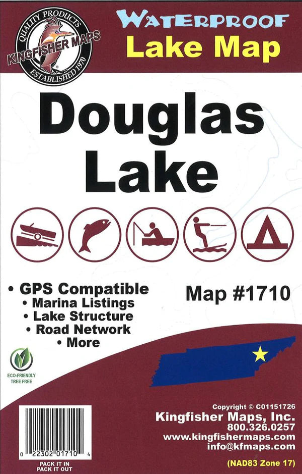 Douglas Lake Fishing Map-1710