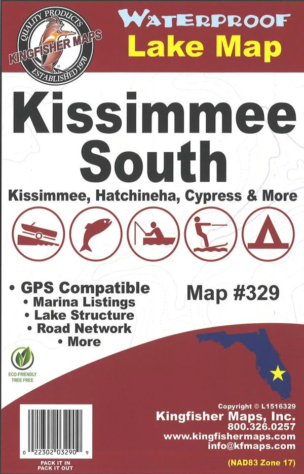 Lake Kissimmee South Fishing Map-329