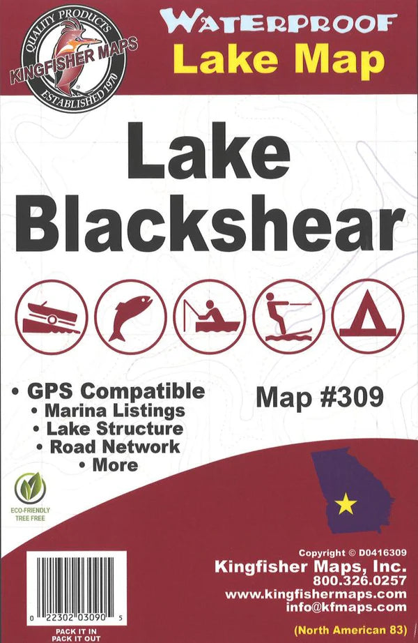 Lake Blackshear Fishing Map-309